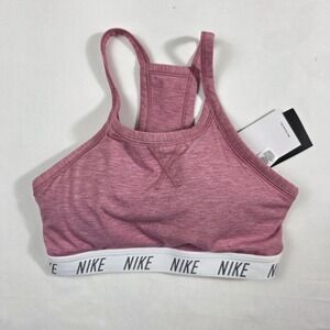 Nike Dri-Fit Support Training Sports Bra Pink Heathered Women's Size Small
